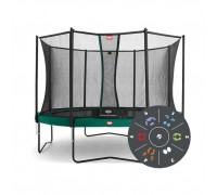 Батут Berg Favorit 430 Tatoo + защит. сетка Comfort