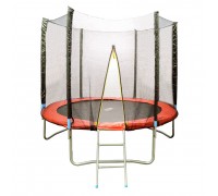 Батут HouseFit HSF 8FT с сеткой и лестницей