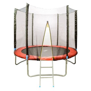 Батут HouseFit HSF 8FT с сеткой и лестницей