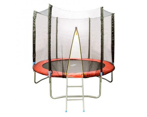 Батут HouseFit HSF 8FT с сеткой и лестницей