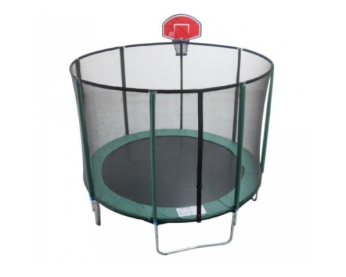 Батут EnergyFIT 8FT (D244) с защитной сеткой и баскетбольной стойкой