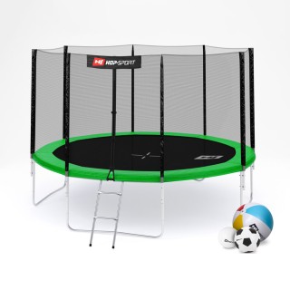 Батут Hop-Sport с внешней сеткой 366 см green Батут Hop-Sport с внешней сеткой 366 см green