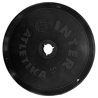 Диск InterAtletika SТ 520-4 5 кг черный