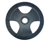 Диск для штанги с хватами GoodLift 15 кг ДТ15Ч31 черный