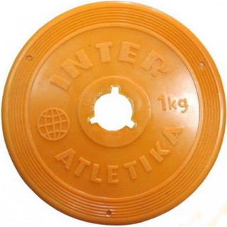 Диск InterAtletika SТ 521-2 1 кг желтый