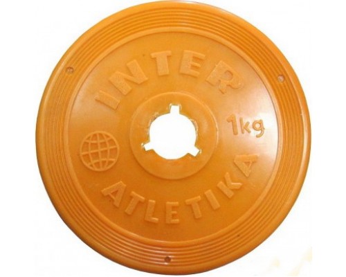 Диск InterAtletika SТ 521-2 1 кг желтый