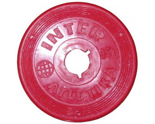 Диск InterAtletika SТ 521-1 0,5 кг красный