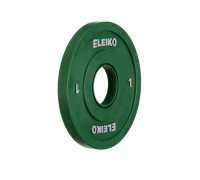 Олимпийский диск Eleiko для соревнований по тяжелой атлетике 1 кг цветной 121-0010F