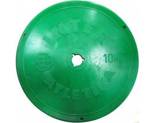 Диск InterAtletika SТ 521-5 10 кг зеленый