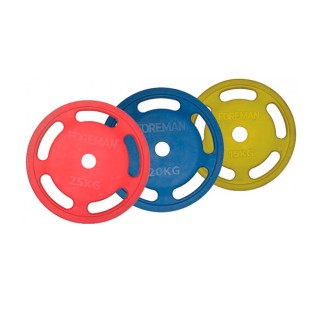 Диск E-Z олимпийский обрезиненный Foreman Roezh 20 кг синий