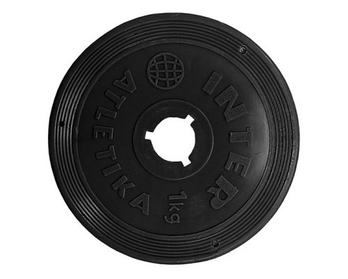 Диск InterAtletika SТ 520-2 1 кг черный