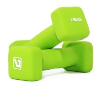 Гантели неопреновые LiveUP Square Head green 2х1,5кг (LS2002-SQ15) Гантели неопреновые LiveUP Square Head green 2х1,5кг (LS2002-SQ15)