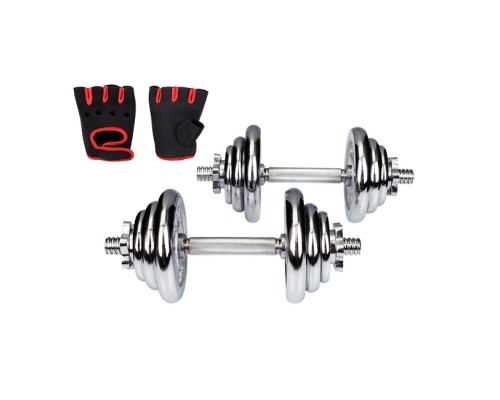 Гантели хромированые Hop-Sport 2 x 10 кг