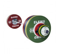 Олимпийская штанга Eleiko для соревнований по тяжелой атлетике 190 кг цветная мужская 3001240F