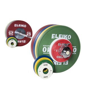 Олимпийская тренировочная штанга Eleiko в сборе 185 кг цветная женская 3001237