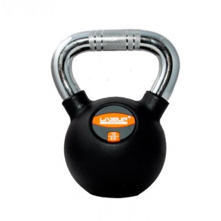 Гиря LiveUp в резиновой оболочке Rubber Kettel Bell 10 кг