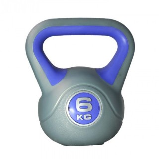 Гиря LiveUp пластиковая насыпная Plastic Kettel Bell 6 кг