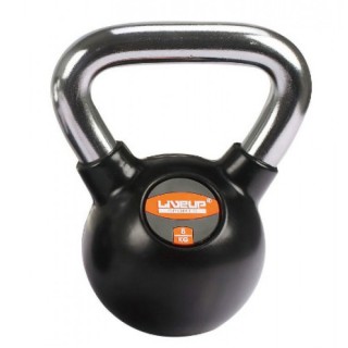 Гиря LiveUp в резиновой оболочке Rubber Kettel Bell 8 кг