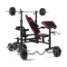 Набор Hop-Sport Strong HS-1075 129 кг со скамьей, тягой и партой