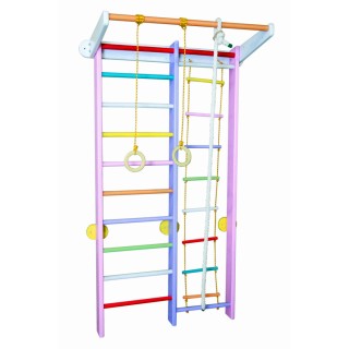 Шведская стенка Babygrai Пиратик 225см Розовый Шведская стенка Babygrai Пиратик 225см Розовый