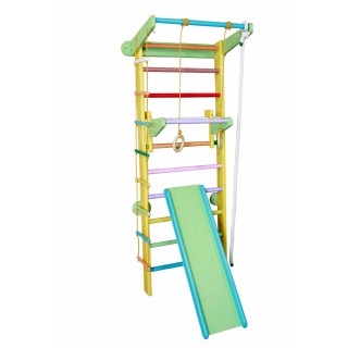 Шведская стенка Babygrai Кузнечик 225см в полной комплектации Шведская стенка Babygrai Кузнечик 225см в полной комплектации