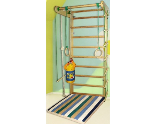 Спортивный уголок с веревочным набором Irelle 240см (сосна)