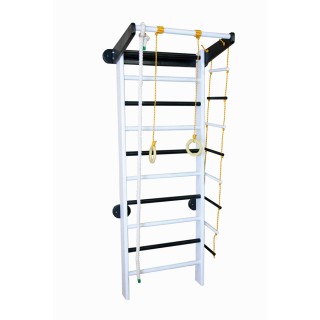 Шведскaя стенкa Babygrai Панда 225см с веревочным набором