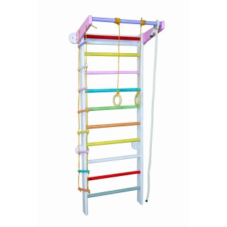 Шведская стенка Babygrai Бабочка 225см с веревочным набором Шведская стенка Babygrai Бабочка 225см с веревочным набором