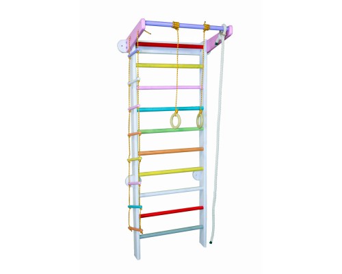 Шведская стенка Babygrai Бабочка 225см с веревочным набором