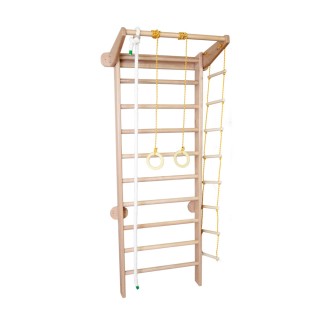 Шведская стенка Babygrai 225см с веревочным набором Бук Шведская стенка Babygrai 225см с веревочным набором Бук