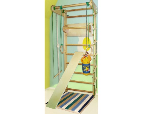 Спортивный уголок Irelle 240см (турник, доска для преса) сосна