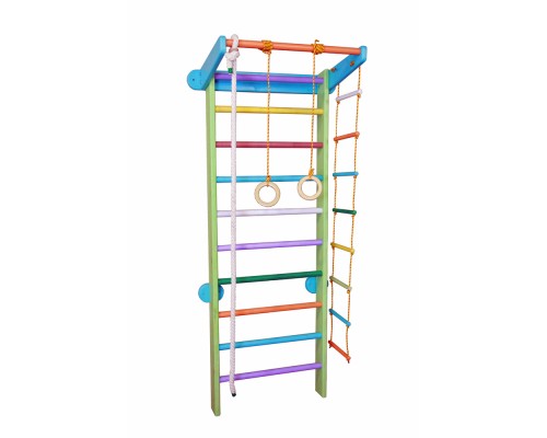 Шведская стенка Babygrai Кеша 225см с веревочным набором